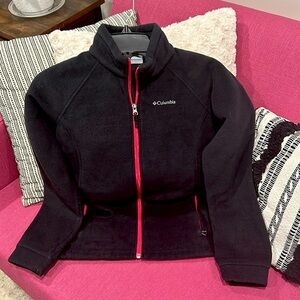 Columbia girls fleece full zip jacket